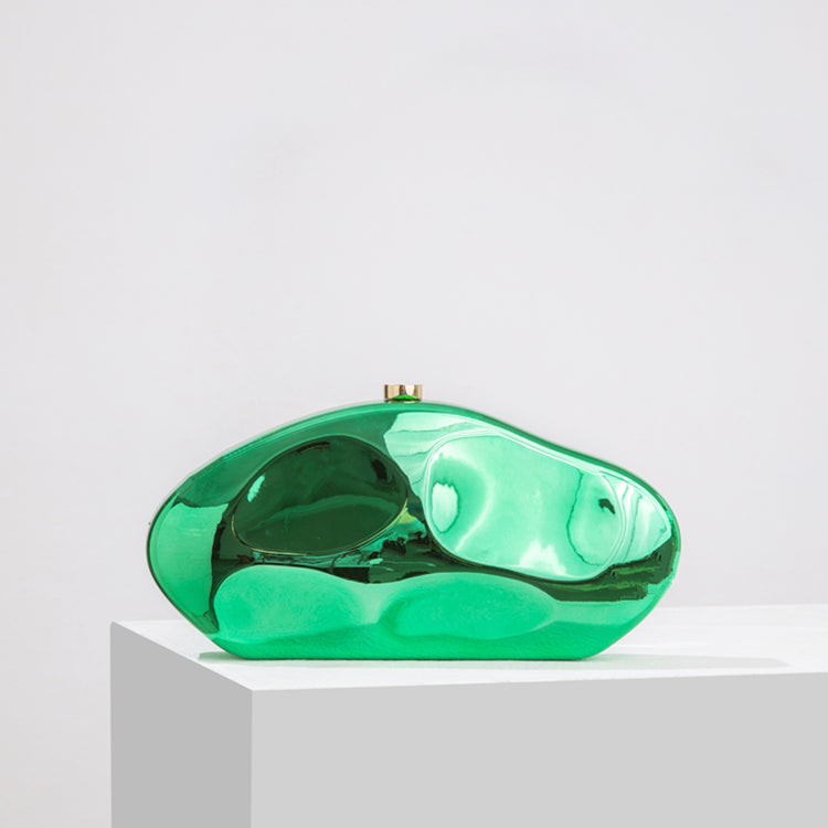 Elegant, struktureret clutch til kvinder i guldfarvet luksus 5