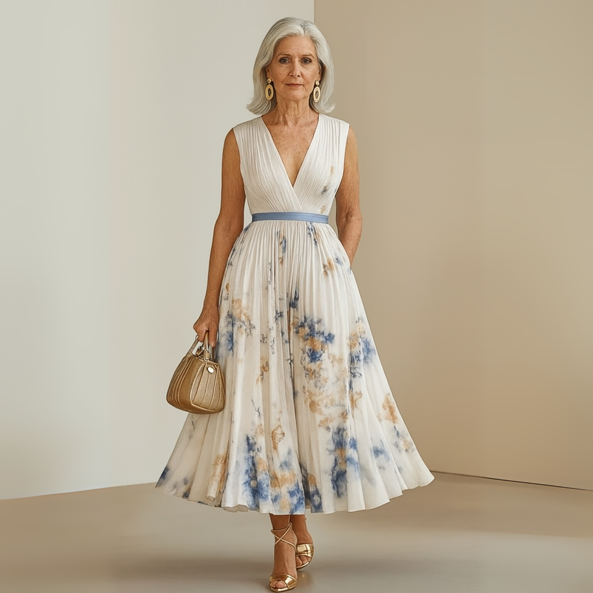 Elegant ærmeløs sommer-maxikjole til kvinder - Flot og let design 7