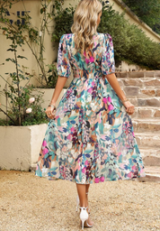 Elegant blomsterkjole til kvinder - Sommerkjole med romantisk design 2