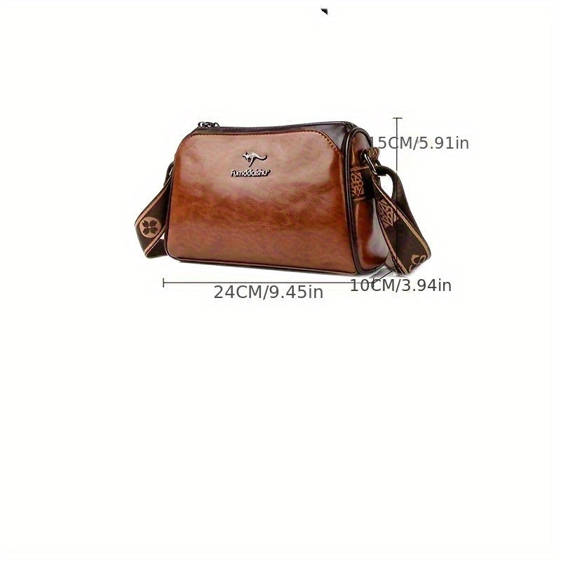 Elegant crossbody-taske til kvinder i funktionelt vegansk læder 5