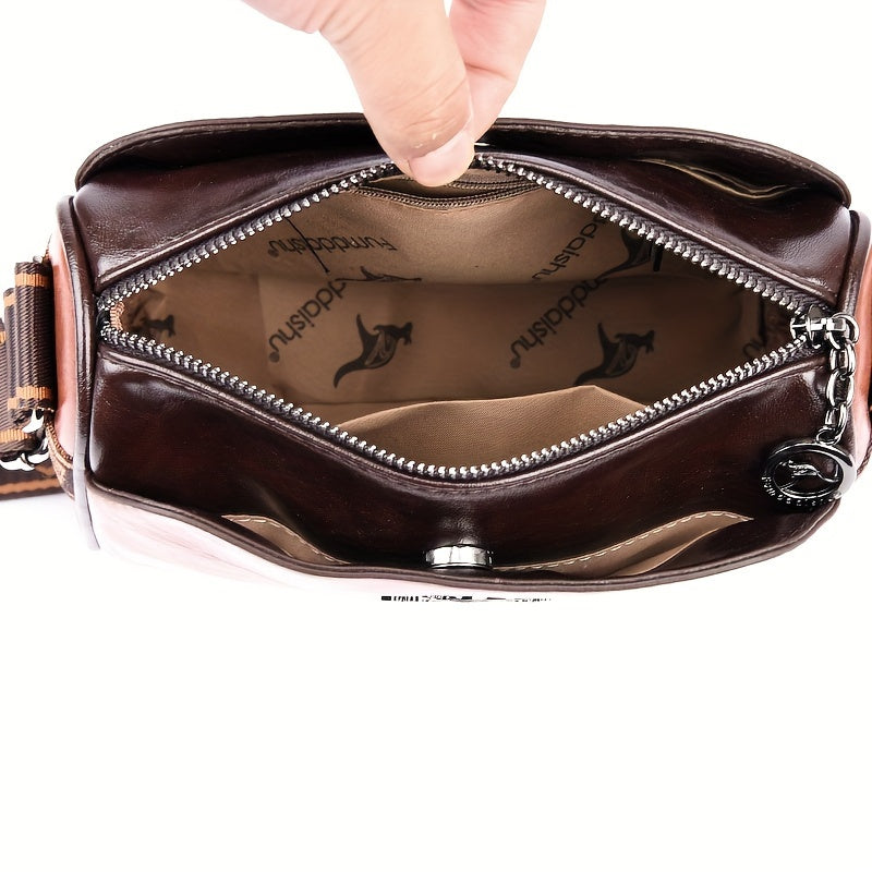 Elegant crossbody-taske til kvinder i funktionelt vegansk læder 6