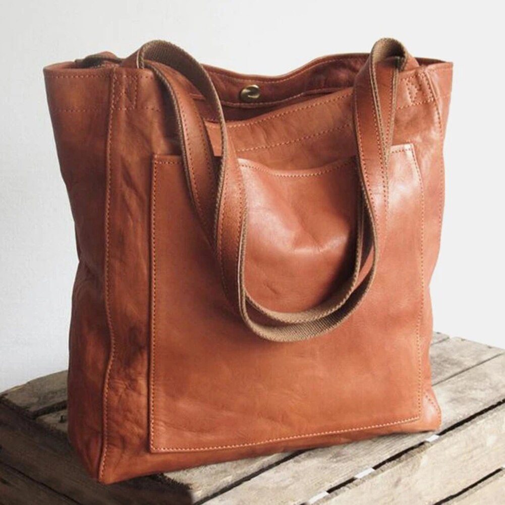 Elegant damehåndtaske i stilfuldt PU-materiale 0