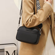 Elegant dametaske i ægte læder. Holdbar polyester-bomuldsblanding. 6