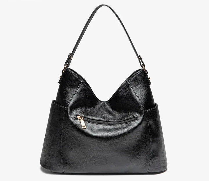 Elegant skuldertaske til kvinder i rummelig PU 5