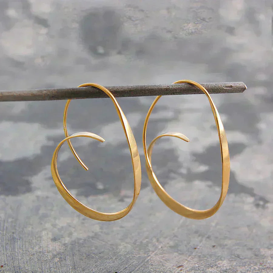 Elegante Boho Øreringe – Guldfarvet, Unikt Design 0