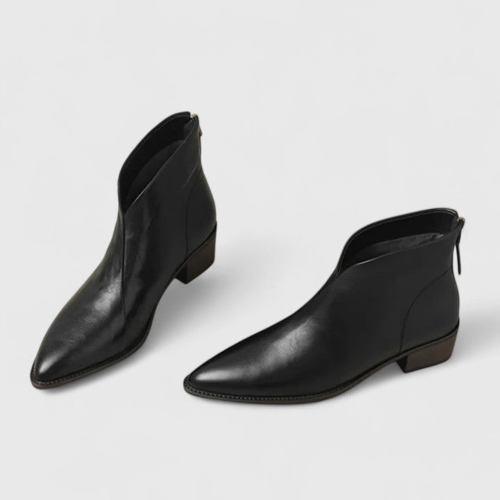 Elegante Damen Stiefeletten mit Orthopädischer Arch Support und Blockabsatz 1