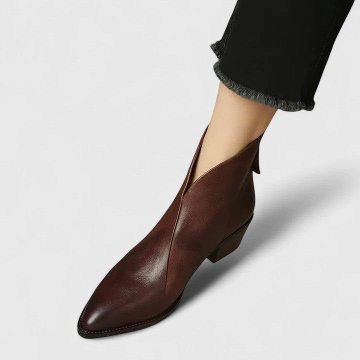 Elegante Damen Stiefeletten mit Orthopädischer Arch Support und Blockabsatz 3