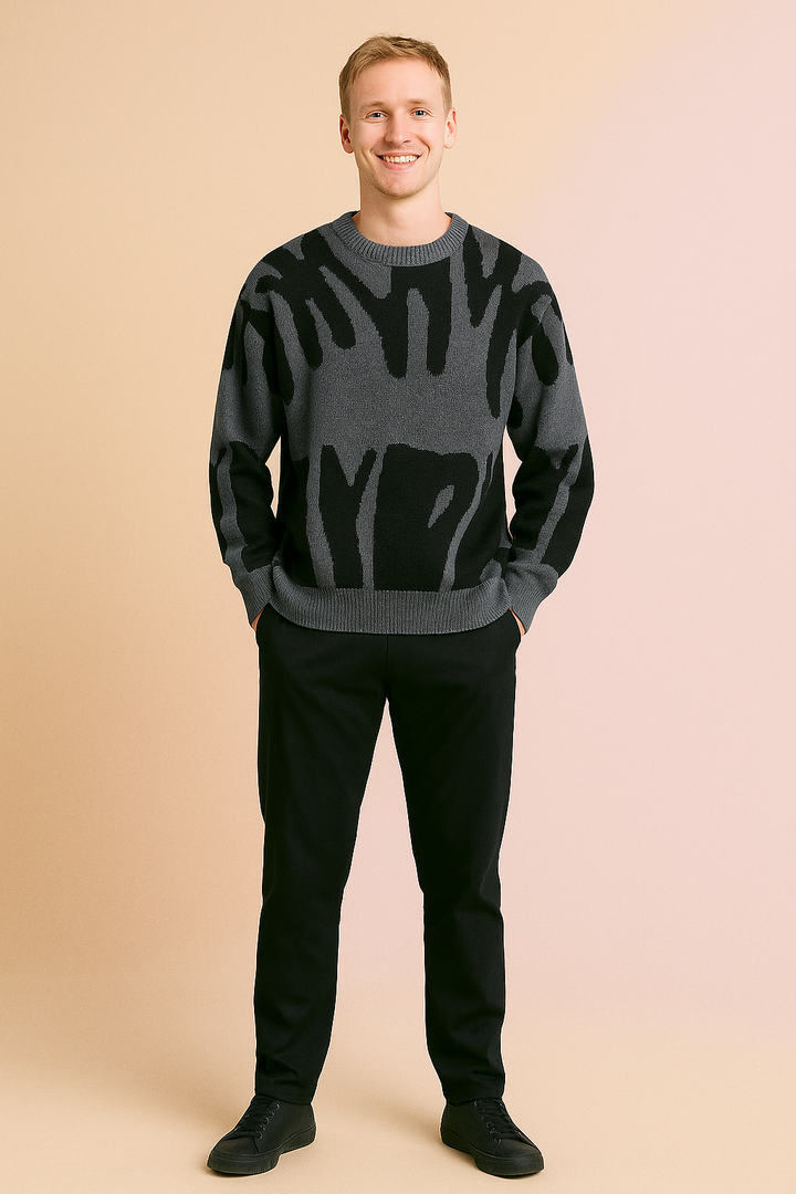 Elijoh | Herre blød, strik-afslappet sweater | Varm 2