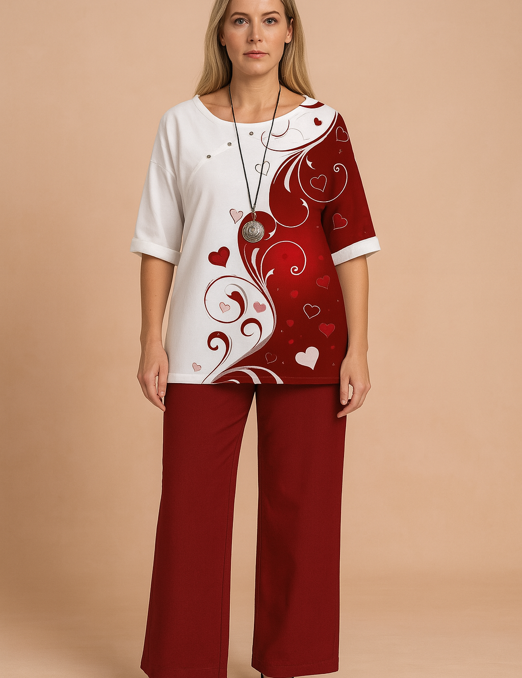 Eliza | Bluse og bukser med mælkebøtteprint 6