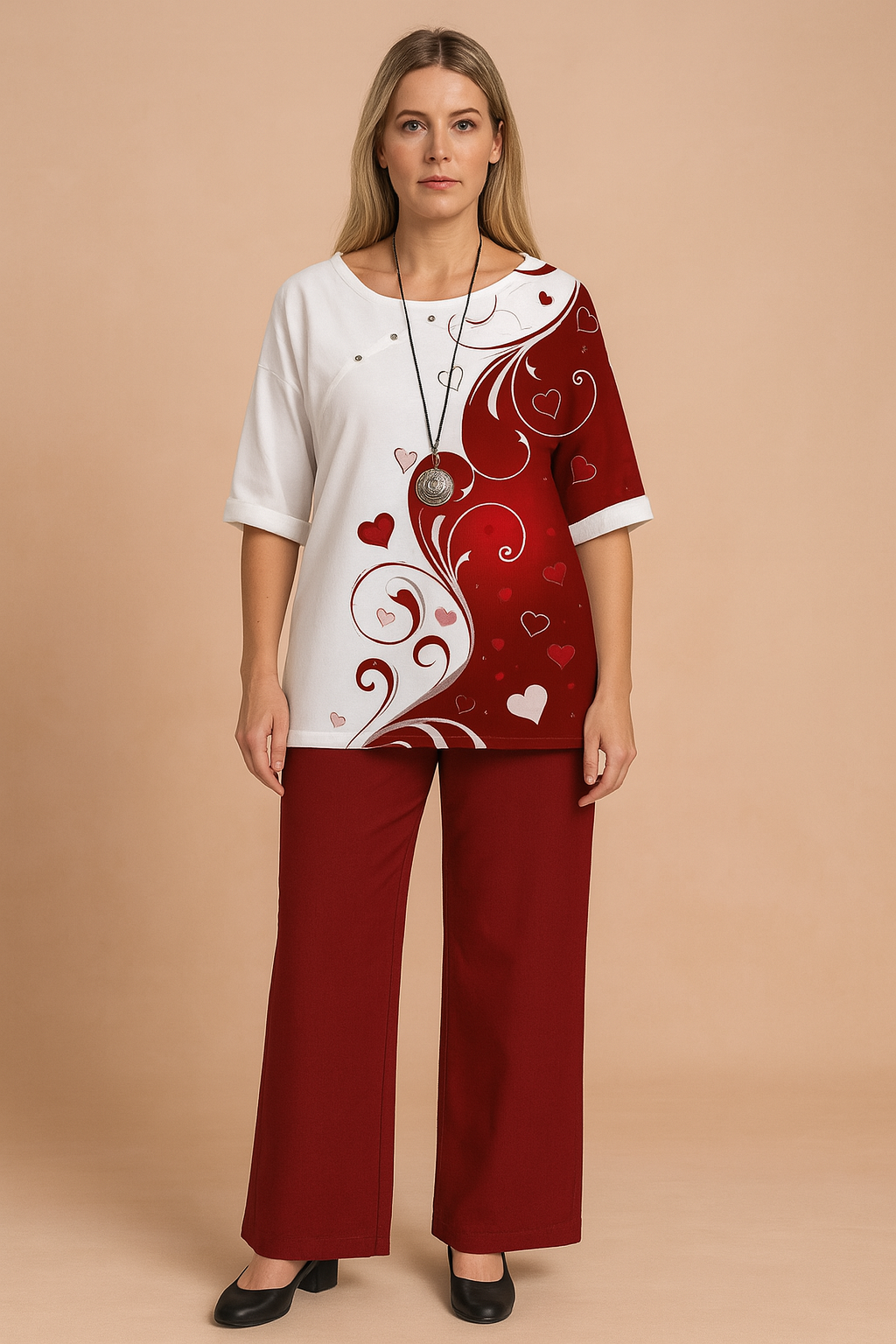 Eliza | Bluse og bukser med mælkebøtteprint 6