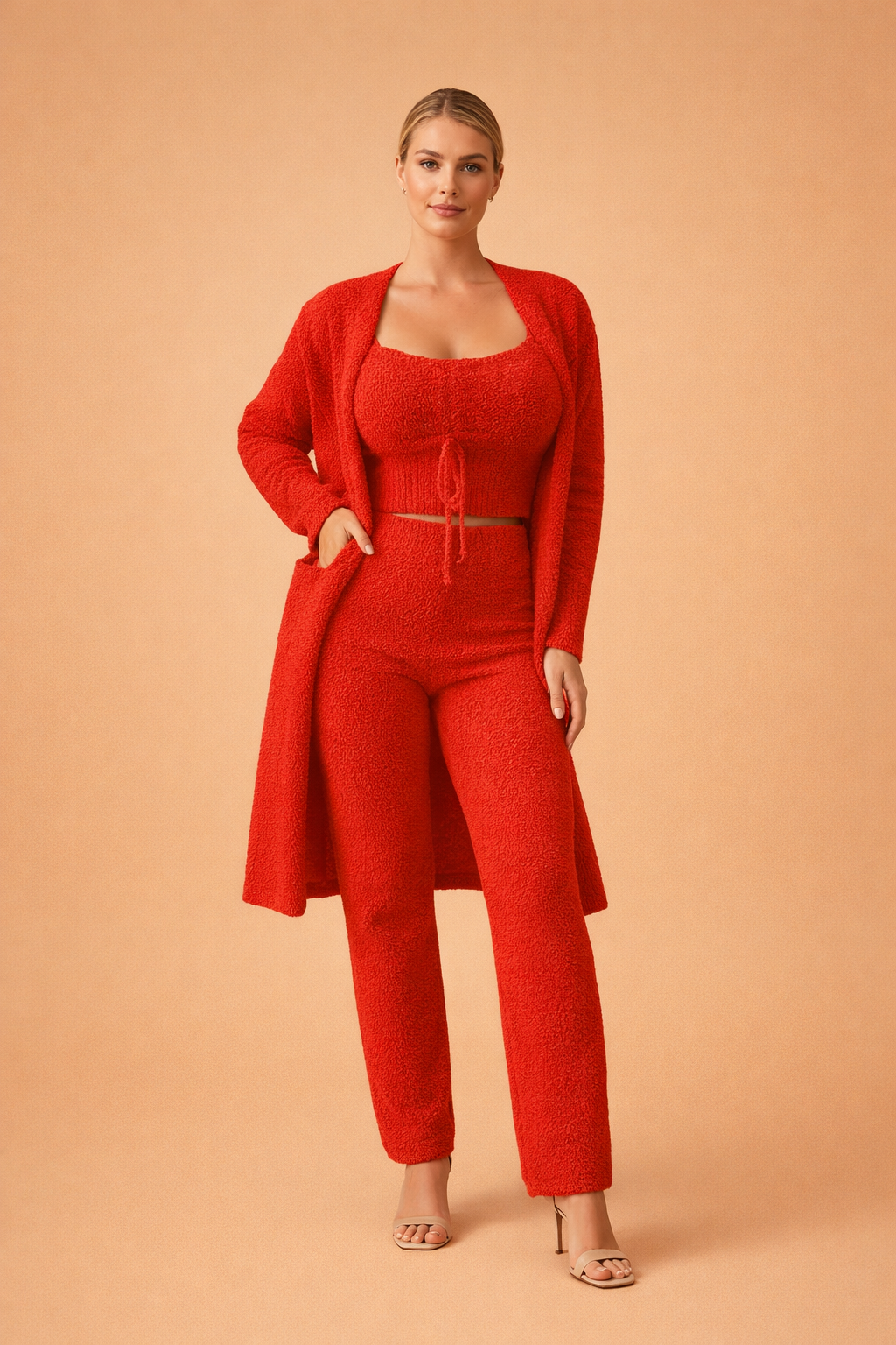 Eliza | Damesæt med tre dele og cardigan 6