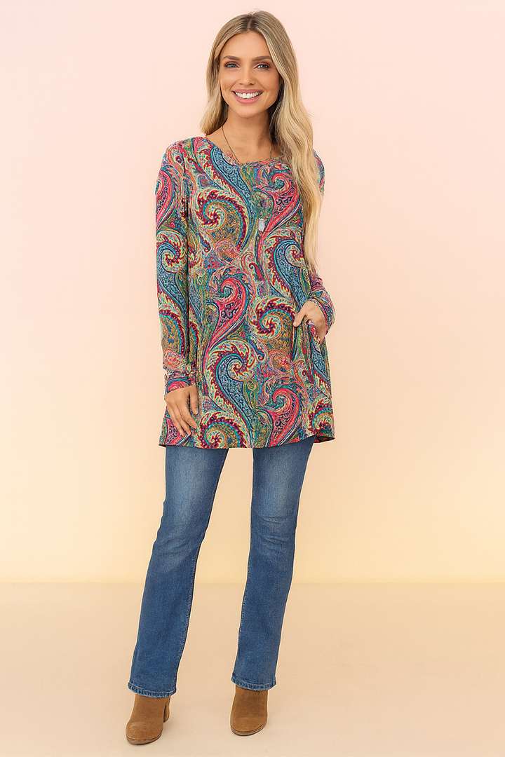 Eliza | Paisley-printet sweater 2