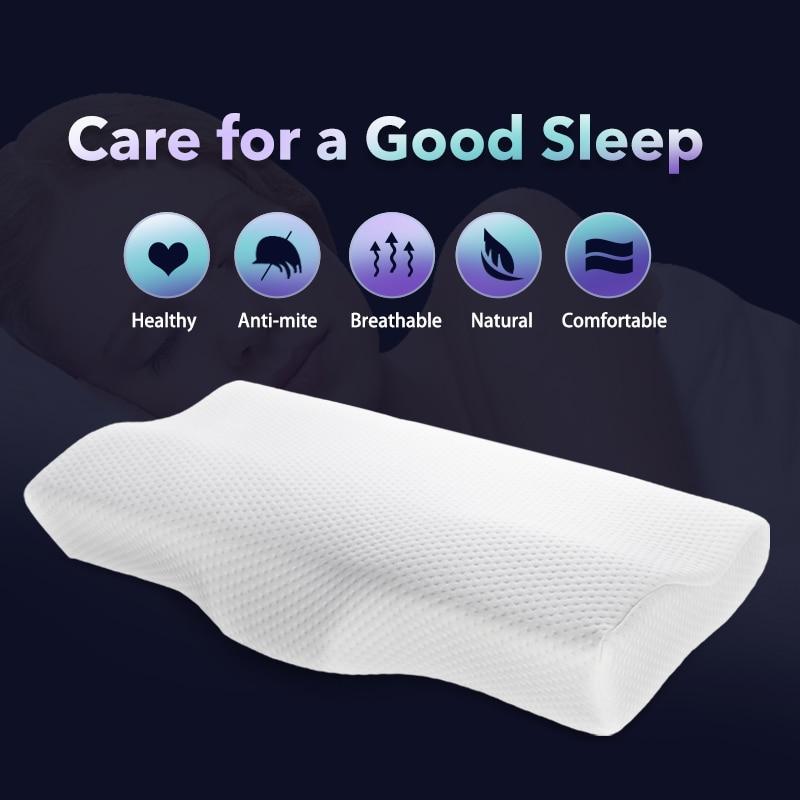 Ergonomisk memory foam cervikal nakkepude 1