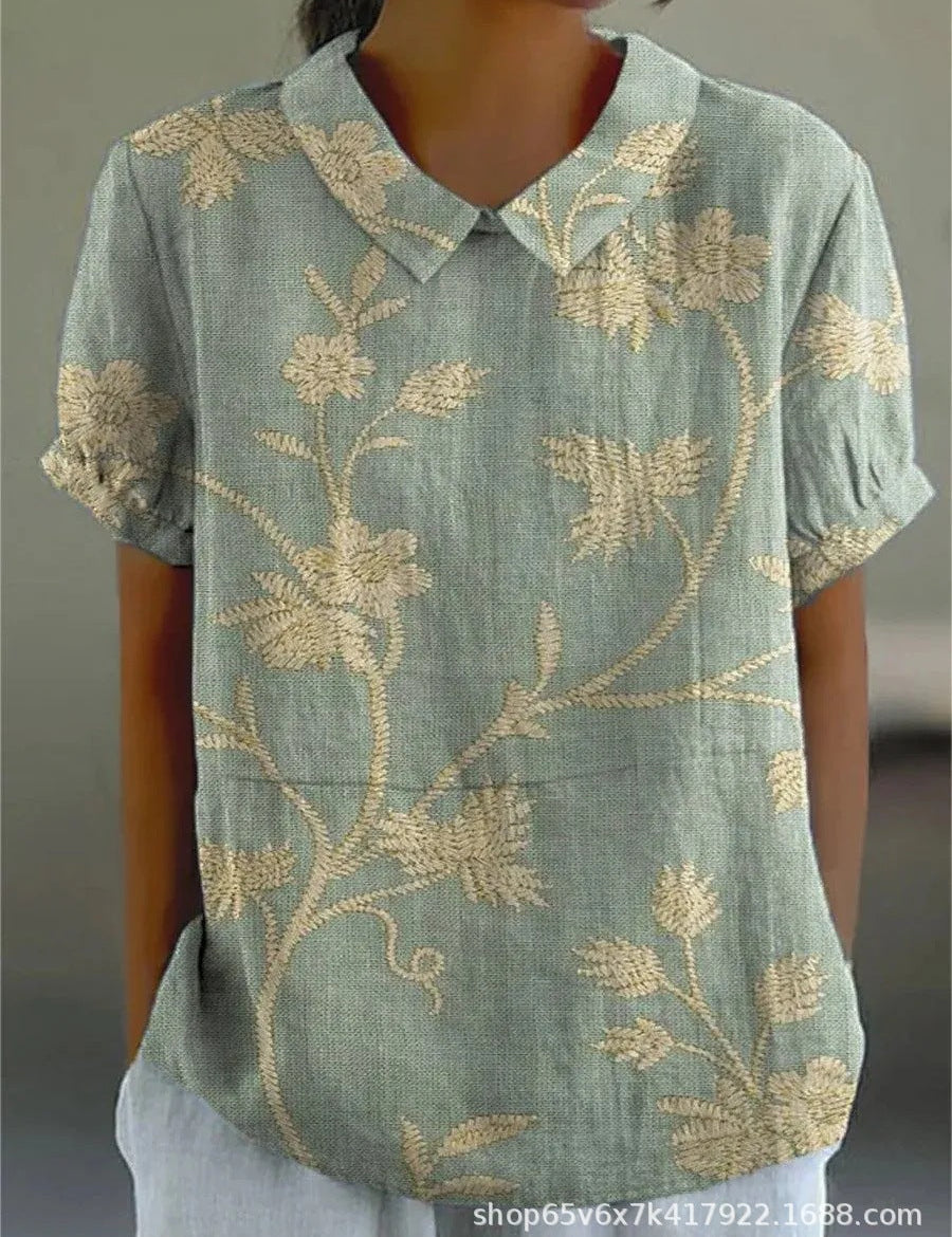 FLORA | Skjorte med blomsterprint 0