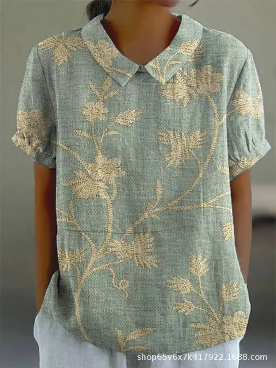FLORA | Skjorte med blomsterprint 0