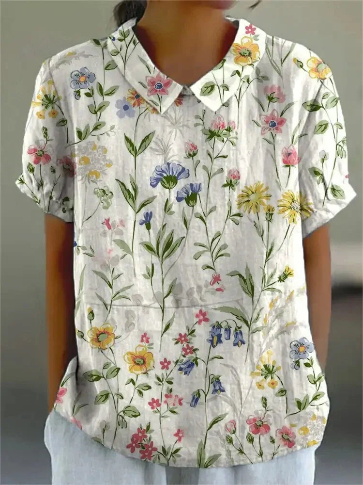 FLORA | Skjorte med blomsterprint 1