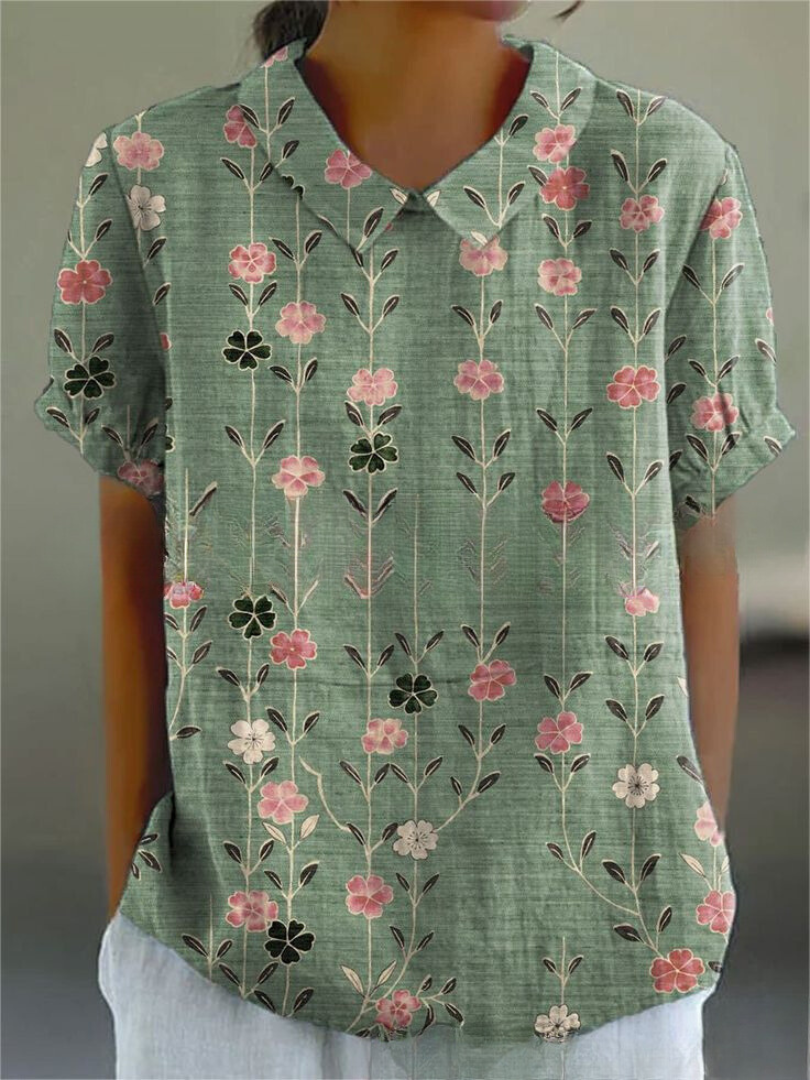 FLORA | Skjorte med blomsterprint 11