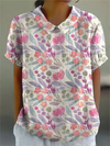 Blomsterprint hvid / S
