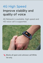 Falddetektionsur til seniorer - 4G medicinsk alarm med GPS og SOS smartwatch 3
