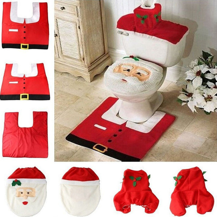 FestiveSanta | Julemandens badeværelsesmåtte til julehjem 3