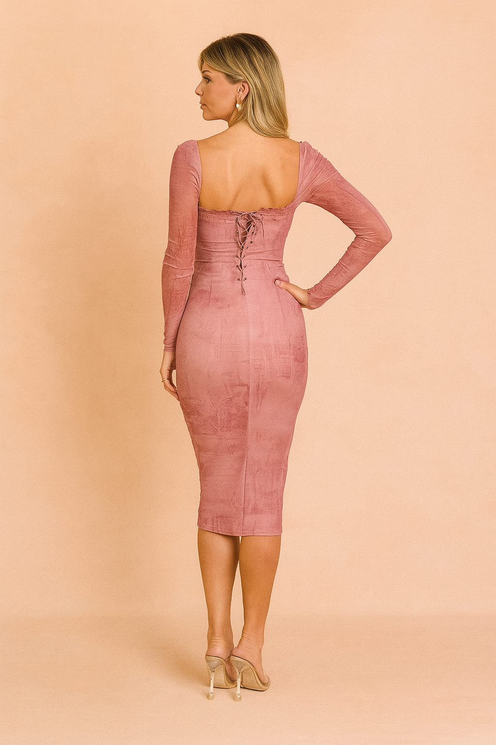 Francine | Elegant lyserød kjole 3