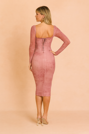 Francine | Elegant lyserød kjole 3