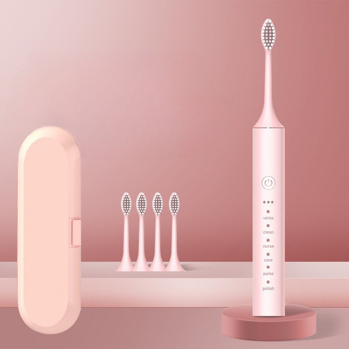 FreshPulse - Genopladelig tandbørste med børstehoveder 10