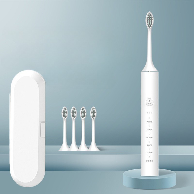 FreshPulse - Genopladelig tandbørste med børstehoveder 12
