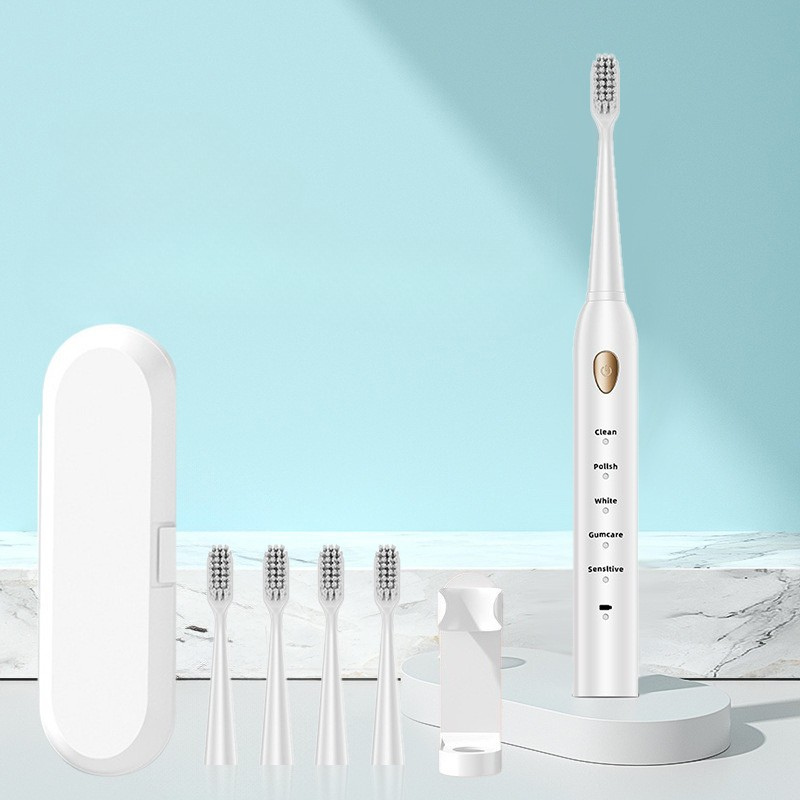 FreshPulse - Genopladelig tandbørste med børstehoveder 14