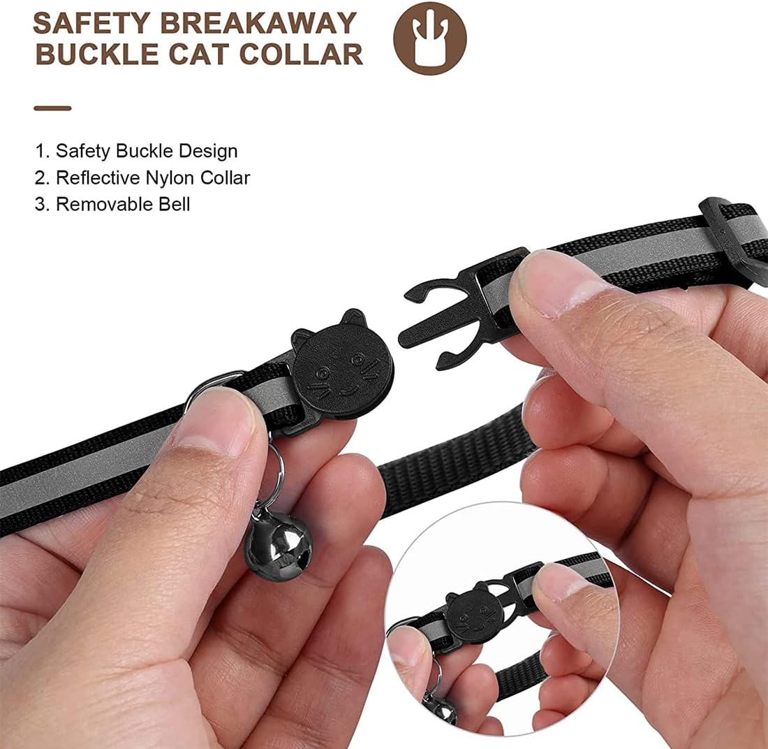 GPS-halsbånd til katte | Hurtigudløsende lukning, reflekterende design og holdbar til sikre udendørseventyr 6