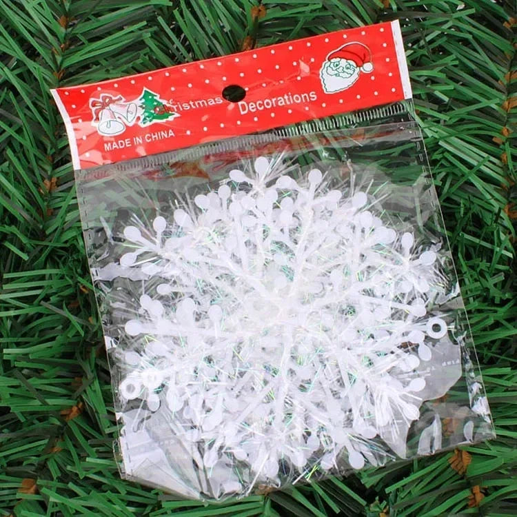 Glimmer Guirlander | Glitter Snefnug Ornamenter til Juledekoration 0