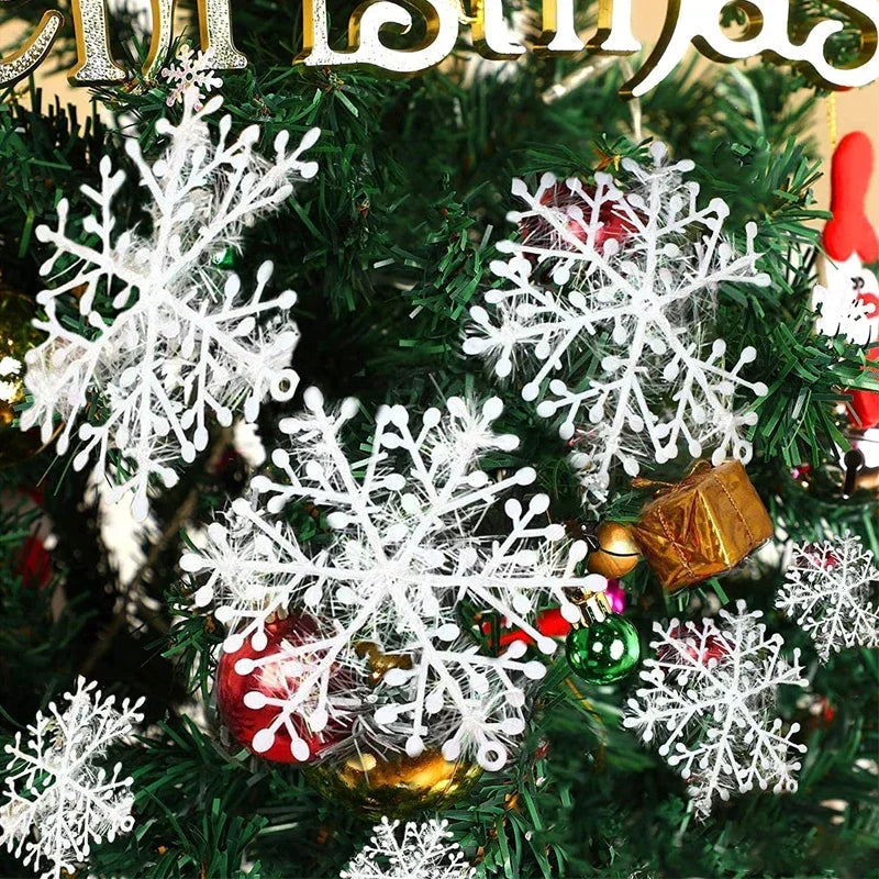 Glimmer Guirlander | Glitter Snefnug Ornamenter til Juledekoration 1