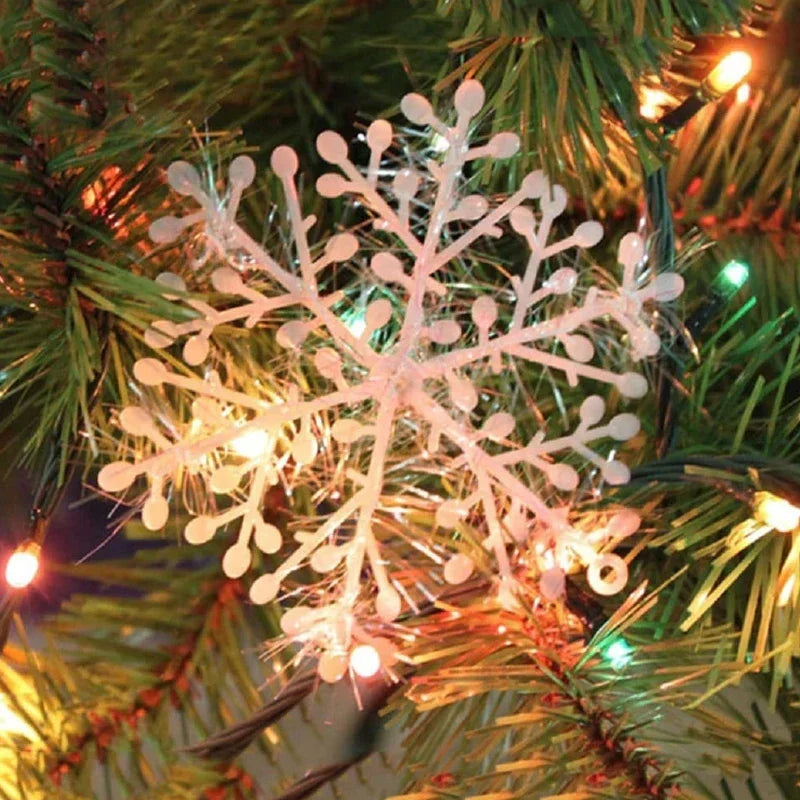 Glimmer Guirlander | Glitter Snefnug Ornamenter til Juledekoration 2