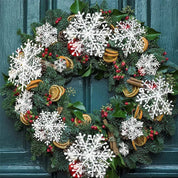 Glimmer Guirlander | Glitter Snefnug Ornamenter til Juledekoration 4