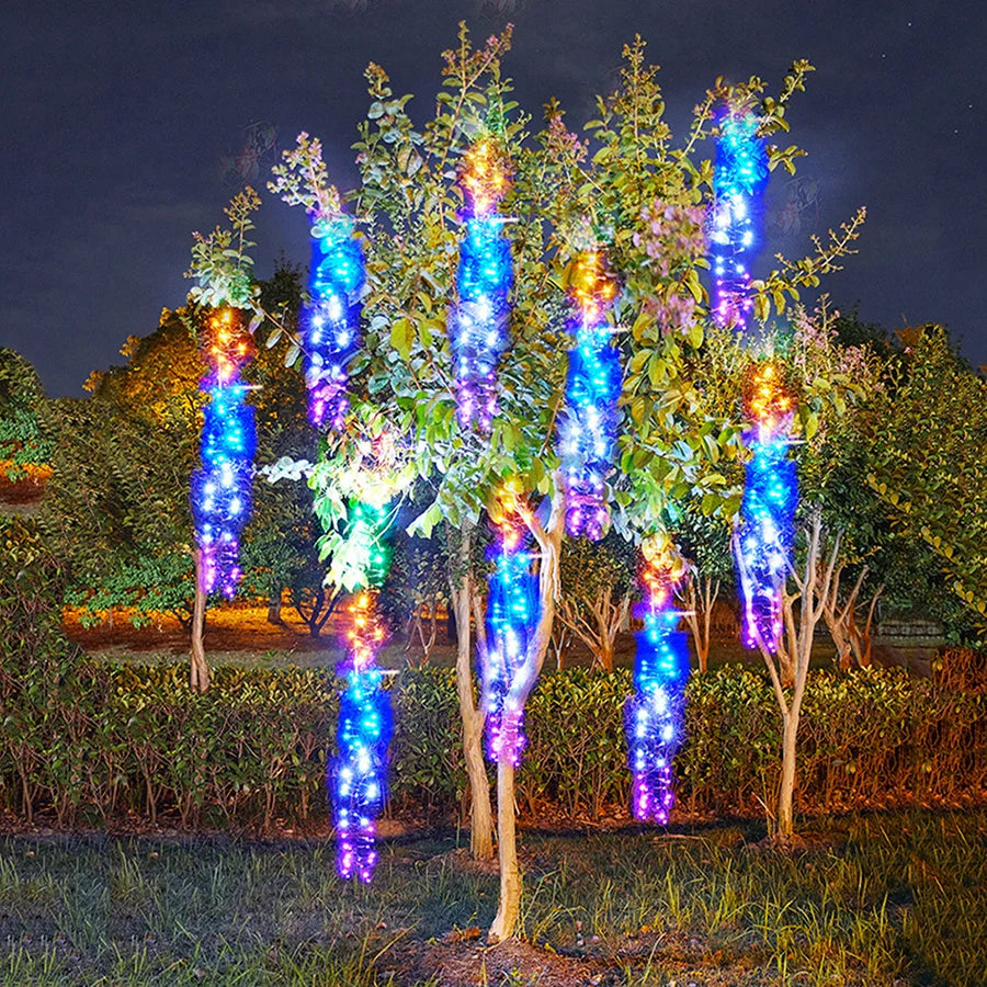 GlowCascade – Hængende LED-lyskæder til have- og terrasseindretning 2
