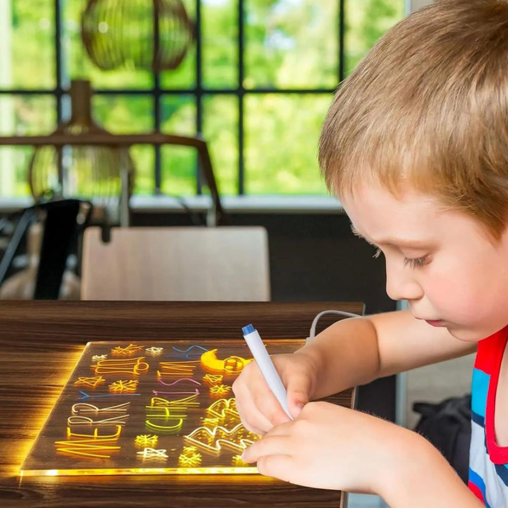 GlowCraft | LED-tegnebræt til børn til kreativ ferie og lærerig sjov 1