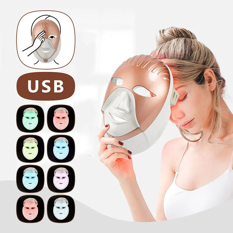 GlowMask – 7-farvet LED-hudterapi 1