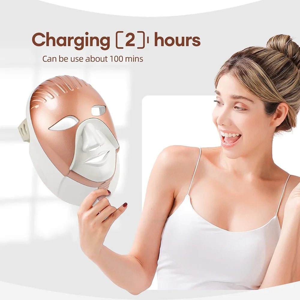 GlowMask – 7-farvet LED-hudterapi 3