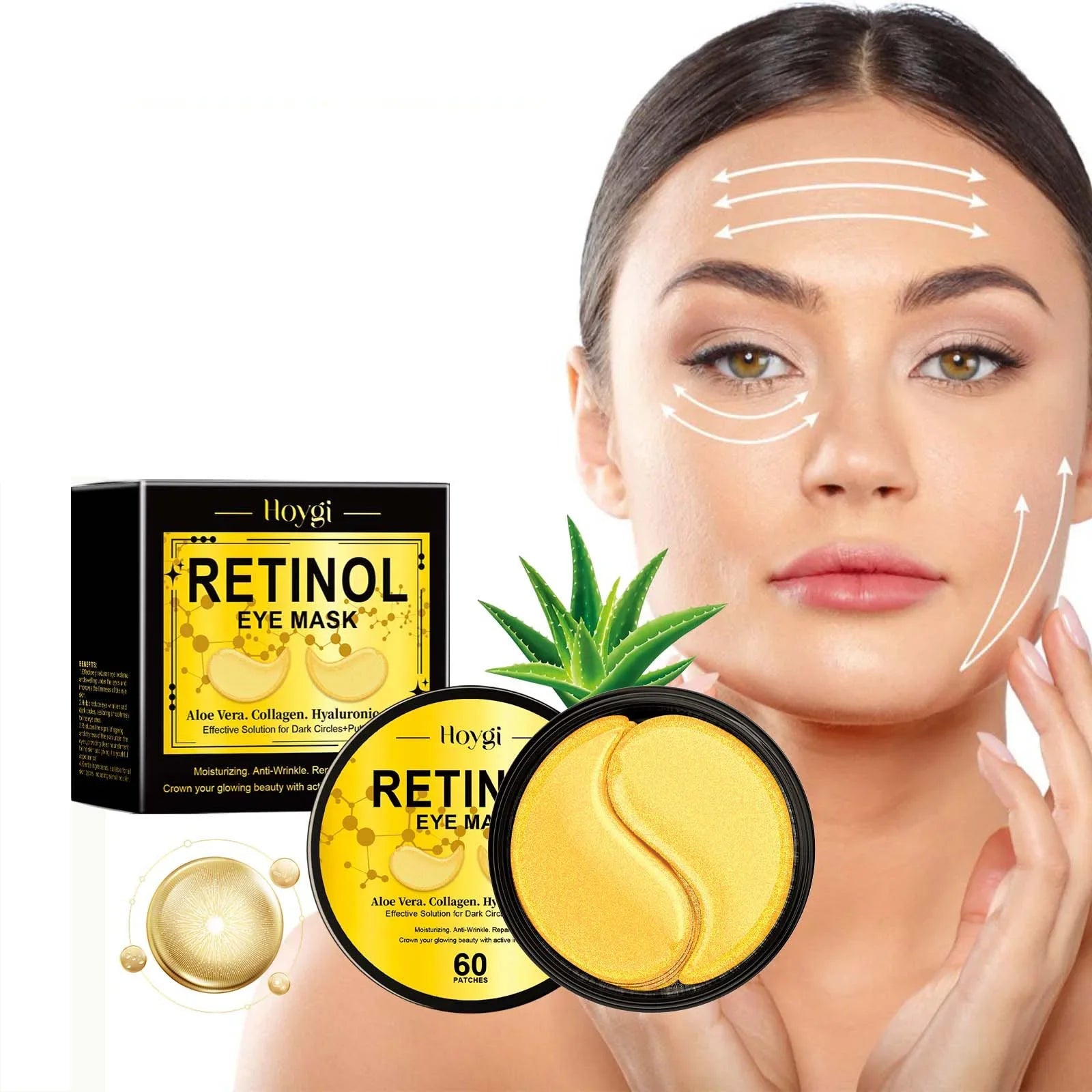 GlowRenew – Kollagen- og Aloe Vera-øjenmaske til opstramning 1