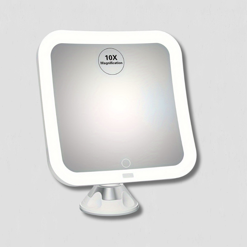GlowSnap - Makeupspejl med touch-betjening og sugekop 1