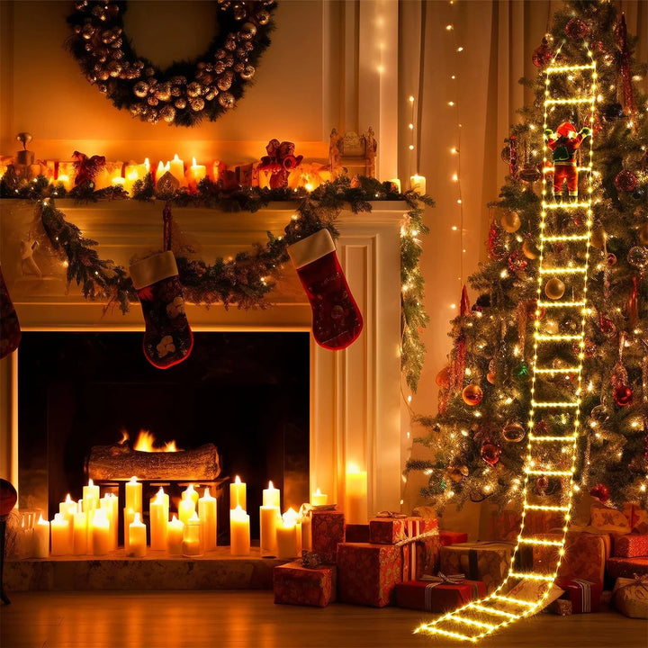 Golden Climb | Elegant LED-belysning til festlig julemandsudstilling 4