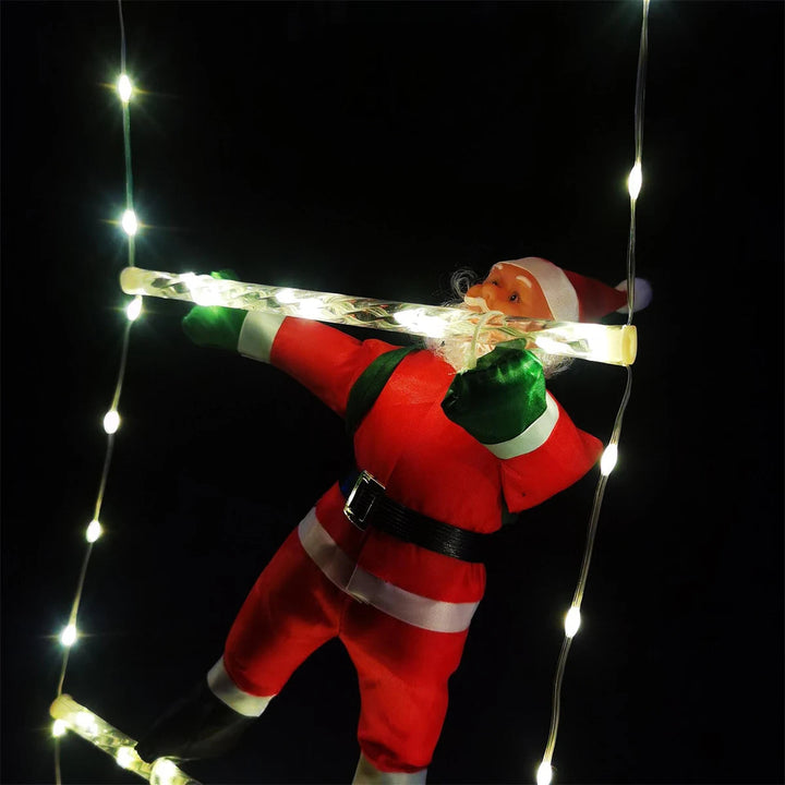 Golden Climb | Elegant LED-belysning til festlig julemandsudstilling 6