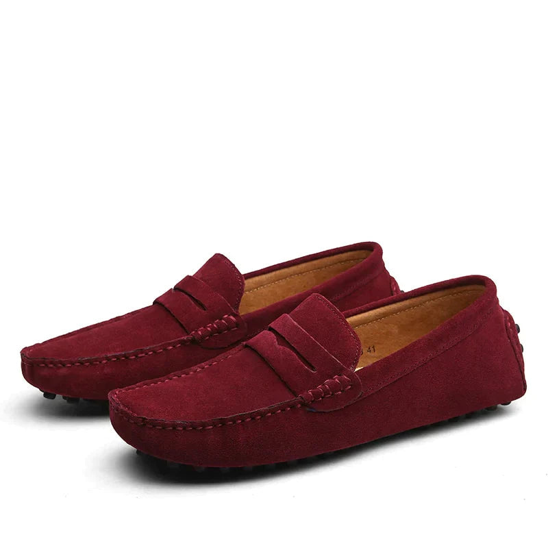 HUGO - Loafers i italiensk ruskind 2