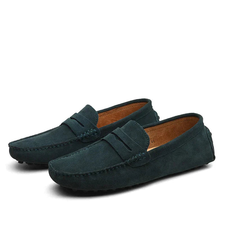 HUGO - Loafers i italiensk ruskind 3
