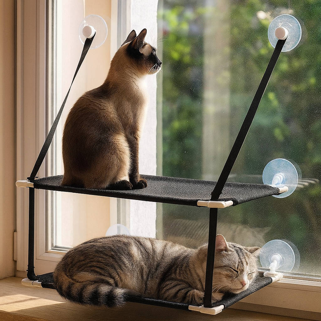 Hængekøje med vindue til katte 0