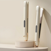 HairLuxe - 2-i-1 ionisk keramisk glattejern 0
