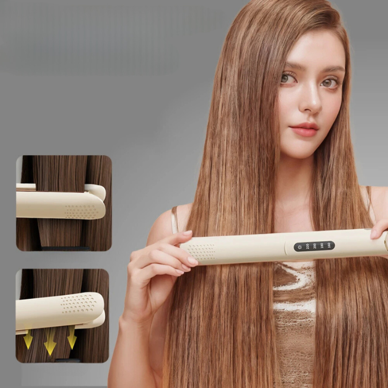 HairLuxe - 2-i-1 ionisk keramisk glattejern 4