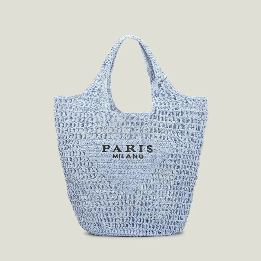 Håndvævet strandtaske til kvinder i elegant og holdbart design 2