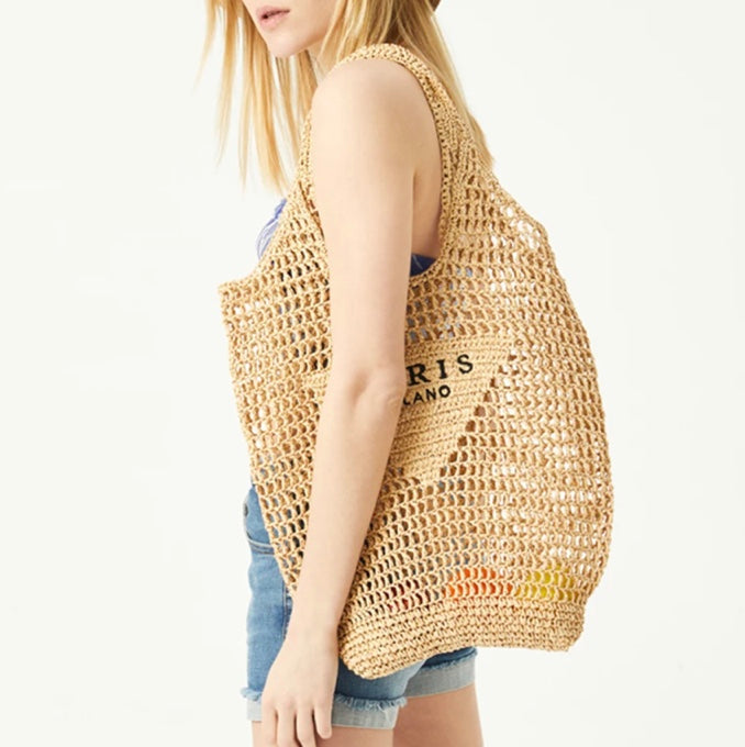 Håndvævet strandtaske til kvinder i elegant og holdbart design 5