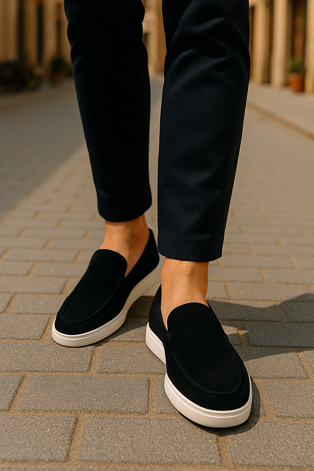 Herre Komfortable Slip-On Loafers Støttende Polstret Fodtøj 3